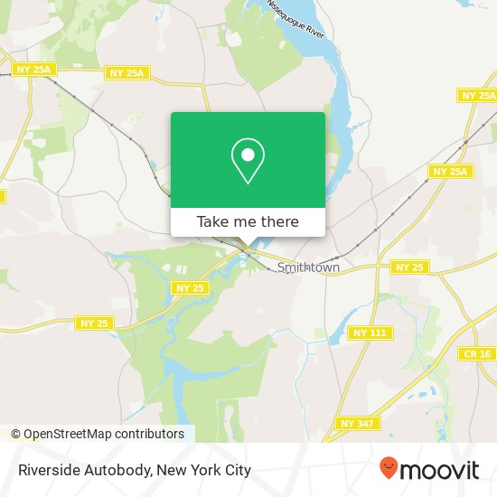 Riverside Autobody map