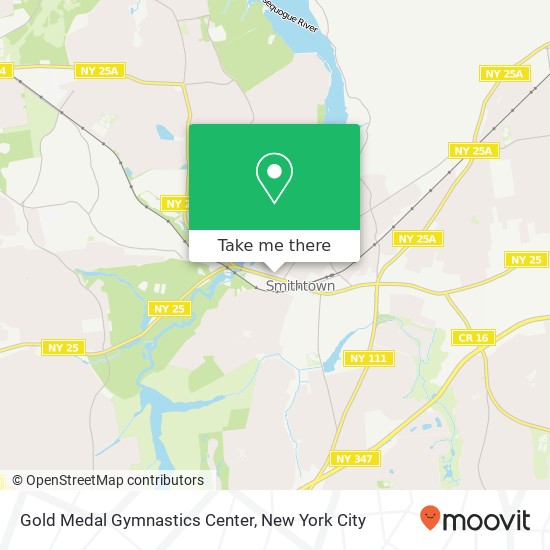 Gold Medal Gymnastics Center map