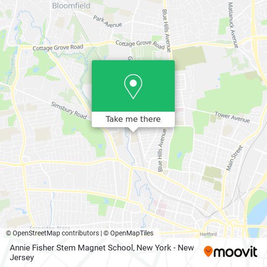 Mapa de Annie Fisher Stem Magnet School