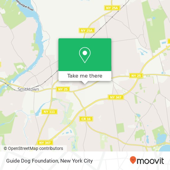 Guide Dog Foundation map
