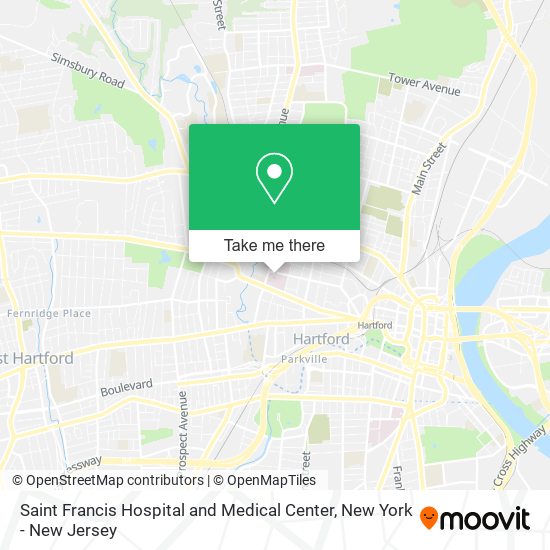 Mapa de Saint Francis Hospital and Medical Center