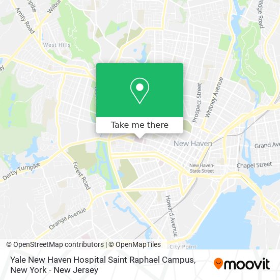 Yale New Haven Hospital Saint Raphael Campus map