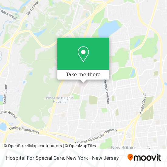 Hospital For Special Care map