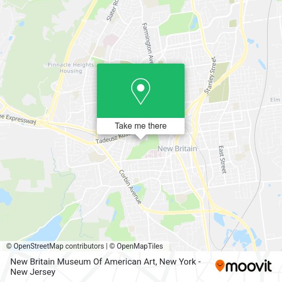 Mapa de New Britain Museum Of American Art