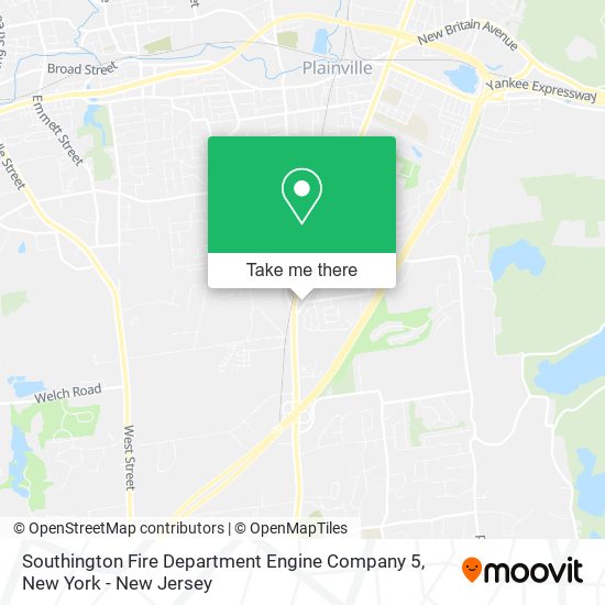 Southington Fire Department Engine Company 5 map