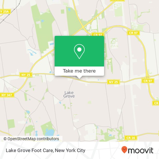 Lake Grove Foot Care map