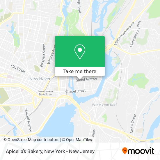 Apicella's Bakery map