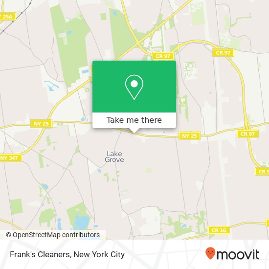 Frank's Cleaners map