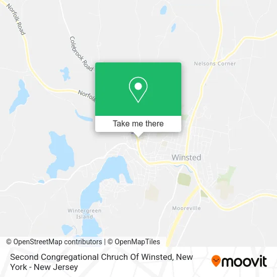 Second Congregational Chruch Of Winsted map