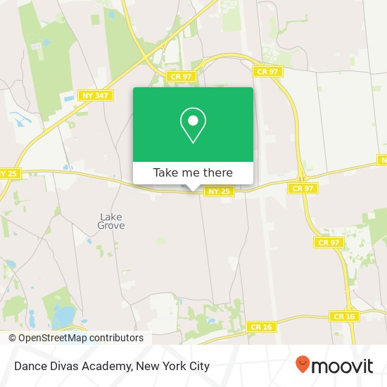 Mapa de Dance Divas Academy