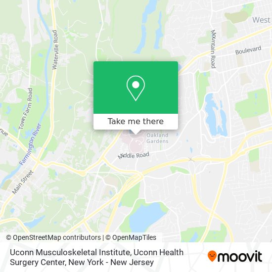 Uconn Musculoskeletal Institute, Uconn Health Surgery Center map