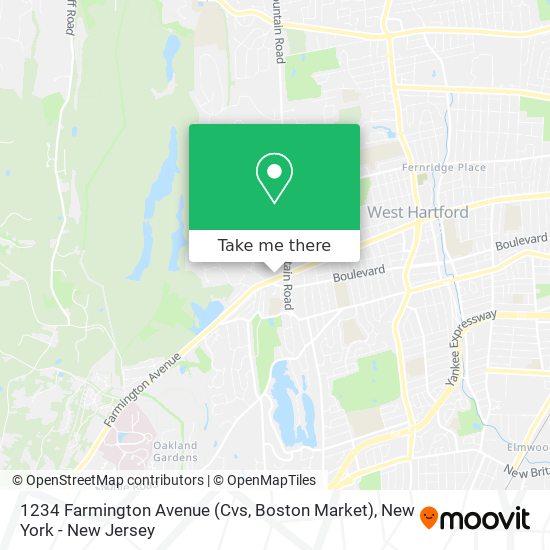 1234 Farmington Avenue (Cvs, Boston Market) map