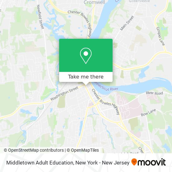 Middletown Adult Education map