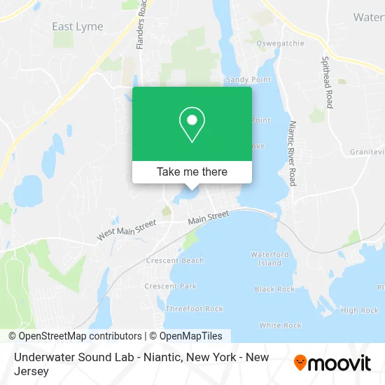 Underwater Sound Lab - Niantic map