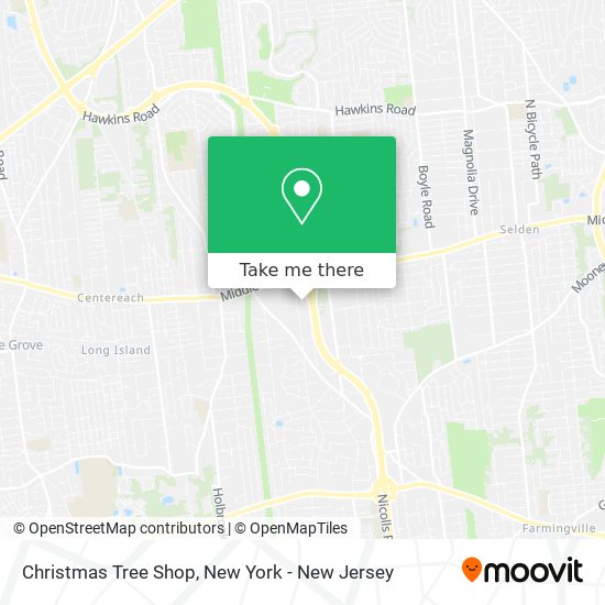 Christmas Tree Shop map