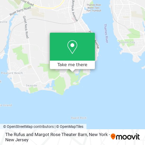 The Rufus and Margot Rose Theater Barn map