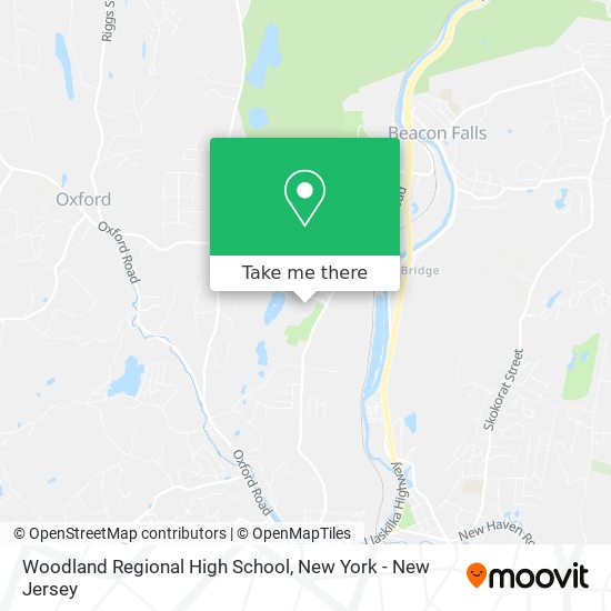 Woodland Regional High School map