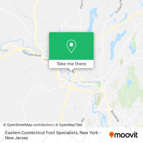 Mapa de Eastern Connecticut Foot Specialists