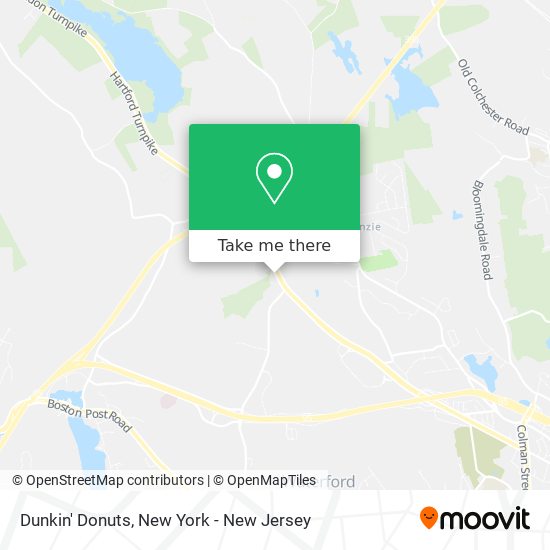 Dunkin' Donuts map