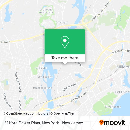 Mapa de Milford Power Plant