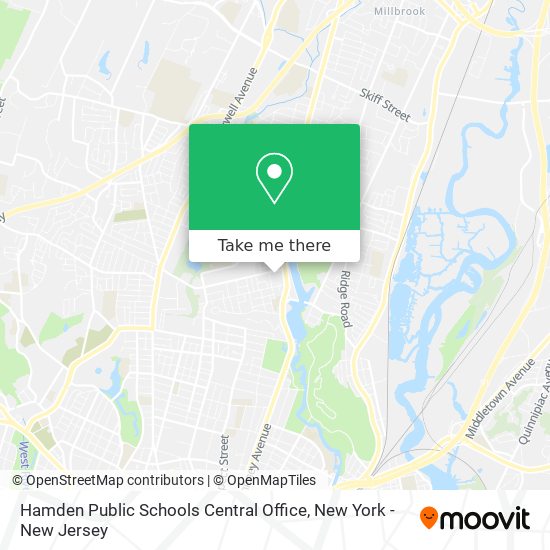 Mapa de Hamden Public Schools Central Office