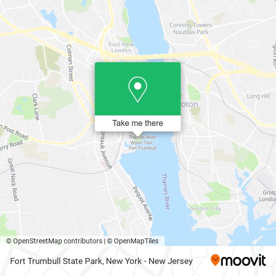 Fort Trumbull State Park map