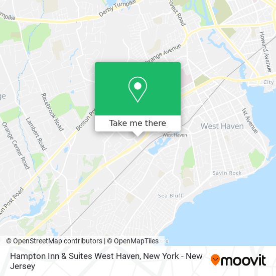 Hampton Inn & Suites West Haven map