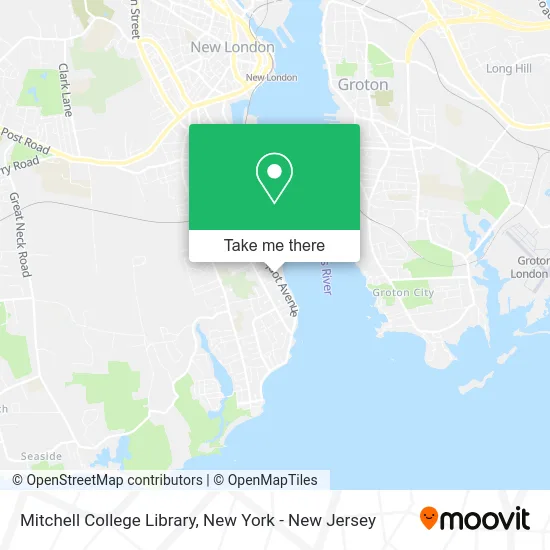 Mitchell College Library map