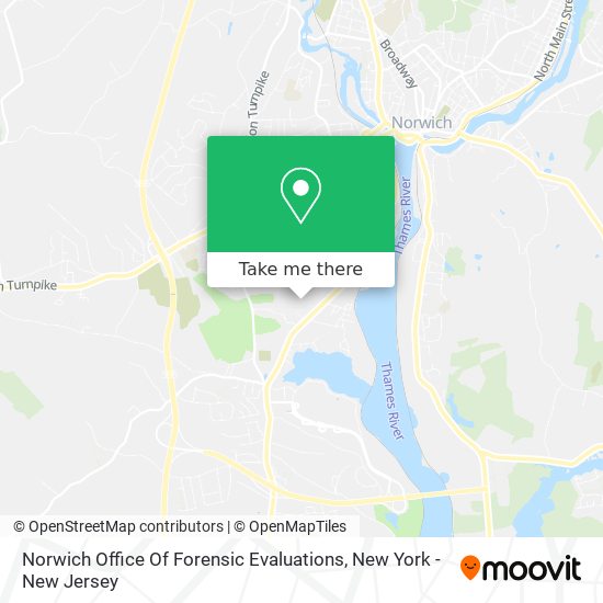 Mapa de Norwich Office Of Forensic Evaluations