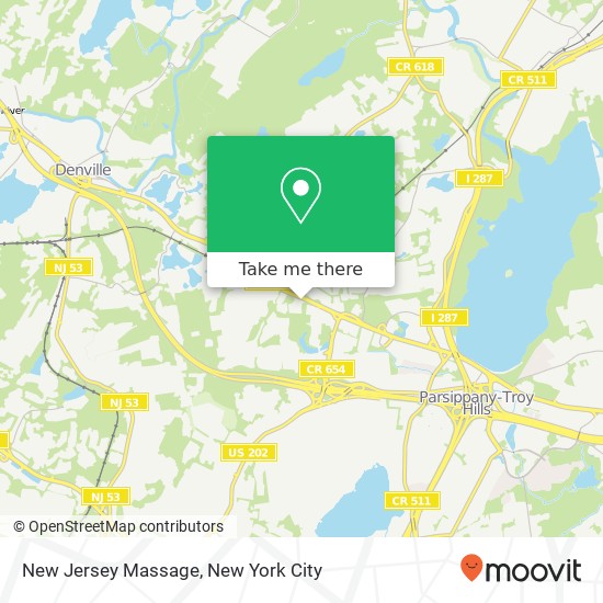 New Jersey Massage map
