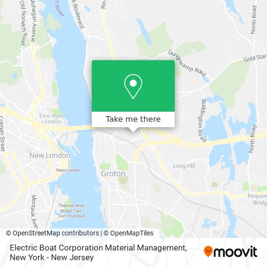 Mapa de Electric Boat Corporation Material Management