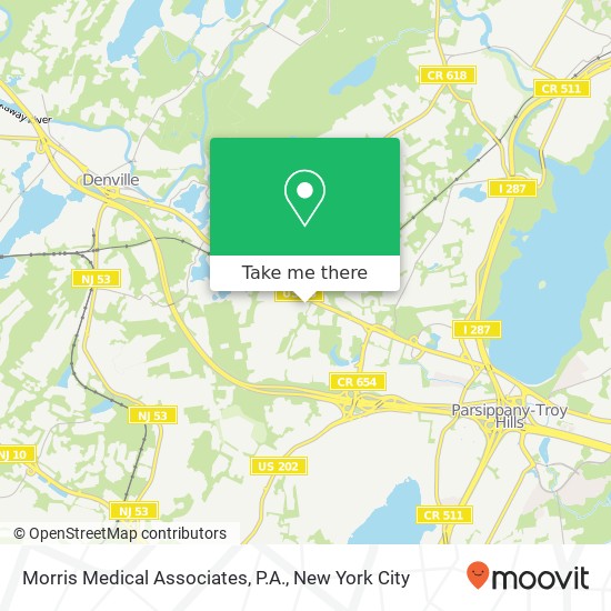 Morris Medical Associates, P.A. map