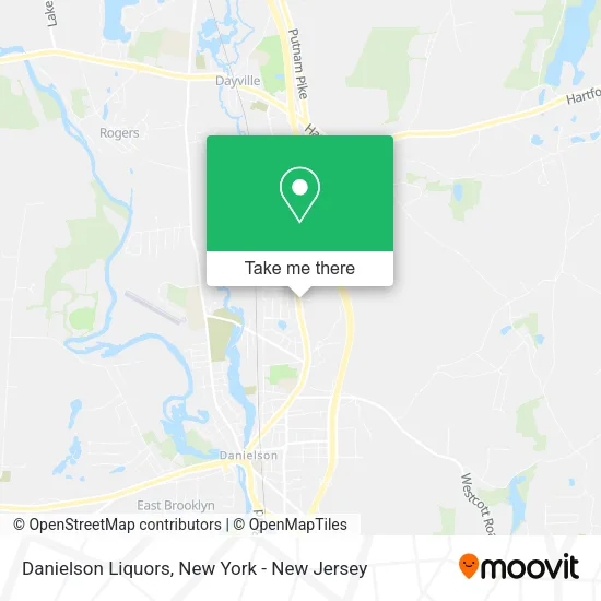 Danielson Liquors map