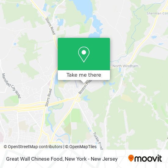 Great Wall Chinese Food map