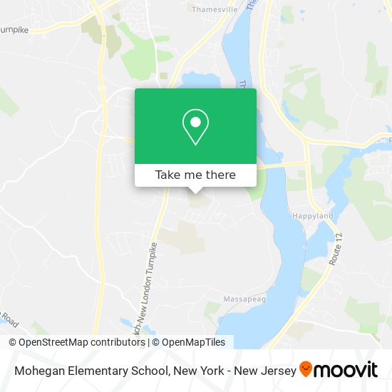 Mohegan Elementary School map