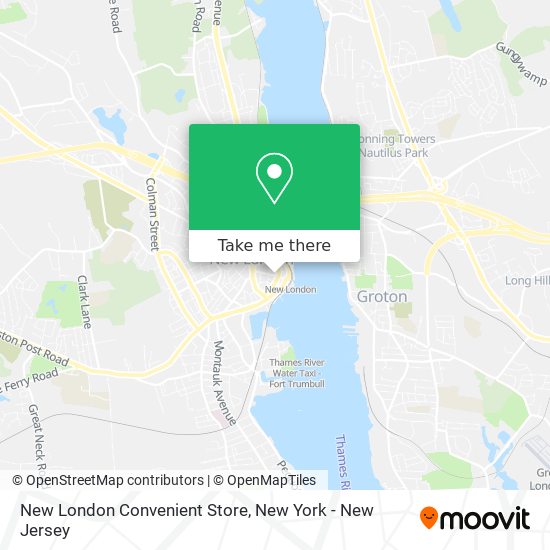 Mapa de New London Convenient Store