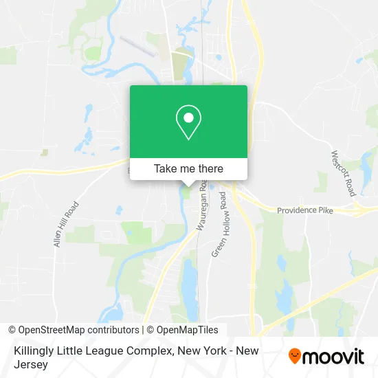 Killingly Little League Complex map