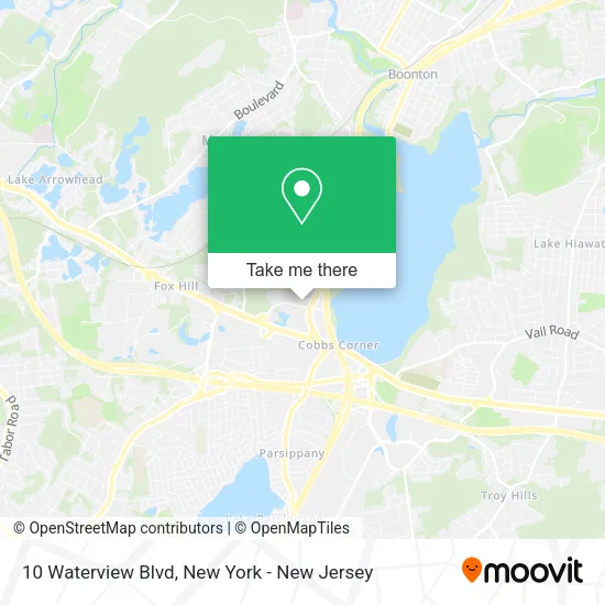 Mapa de 10 Waterview Blvd