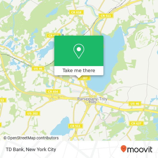 TD Bank map