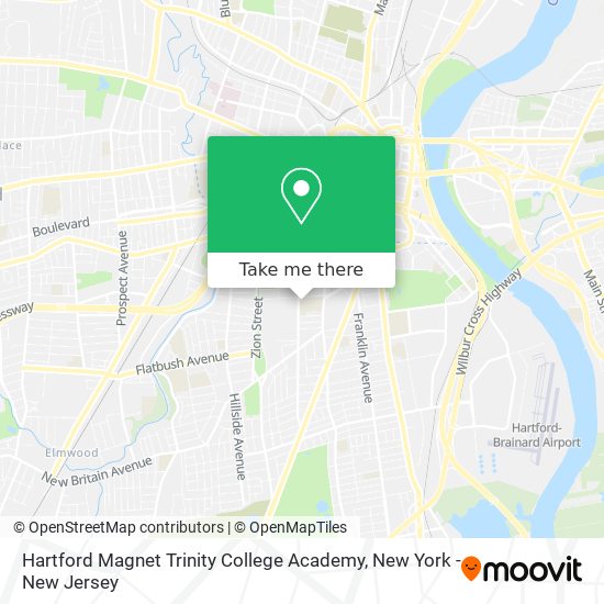 Hartford Magnet Trinity College Academy map