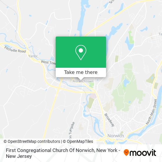 First Congregational Church Of Norwich map