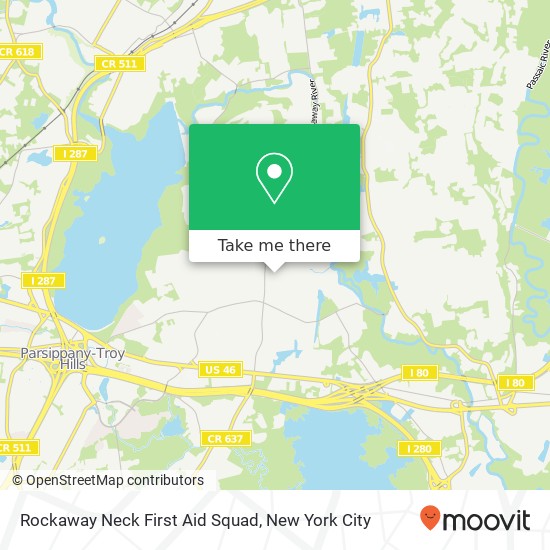 Rockaway Neck First Aid Squad map