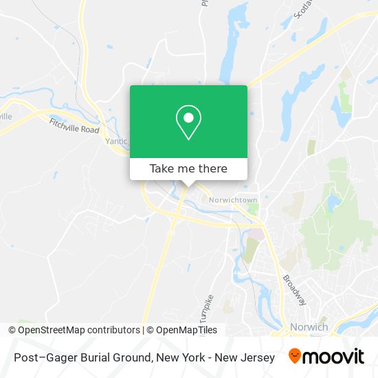 Mapa de Post–Gager Burial Ground