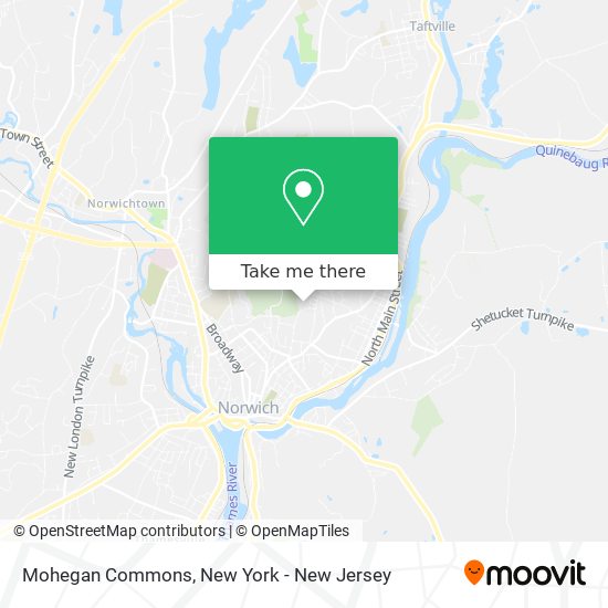 Mapa de Mohegan Commons