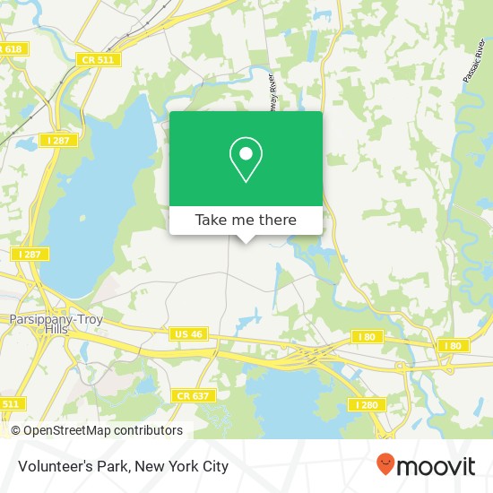 Volunteer's Park map