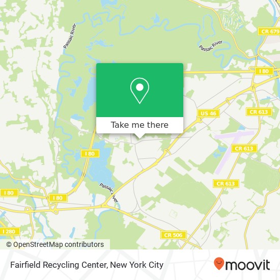 Fairfield Recycling Center map