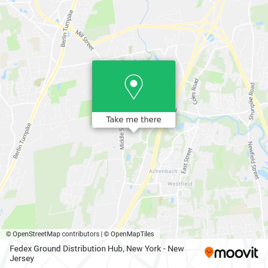 Fedex Ground Distribution Hub map