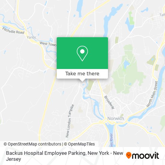 Mapa de Backus Hospital Employee Parking