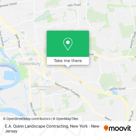 E.A. Quinn Landscape Contracting map