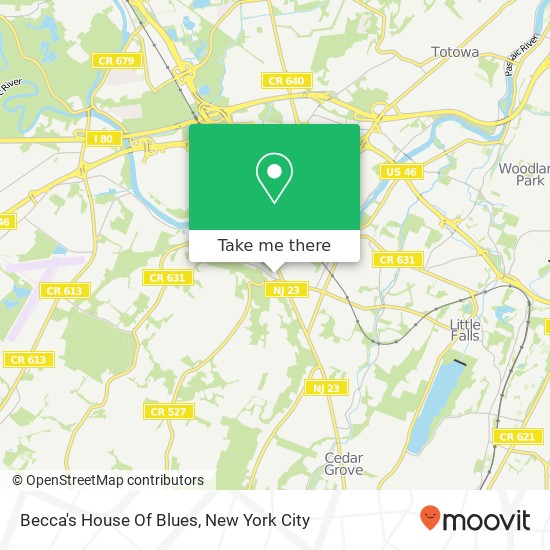 Mapa de Becca's House Of Blues